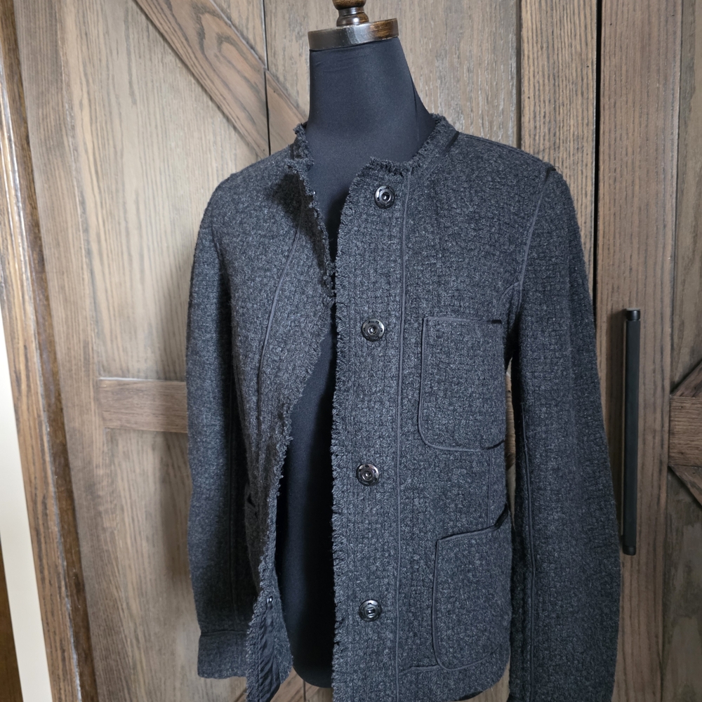 LAST CHANCE Vince Wool Snap Jacket - Picture 2 of 5